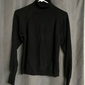 Black turtleneck sweater